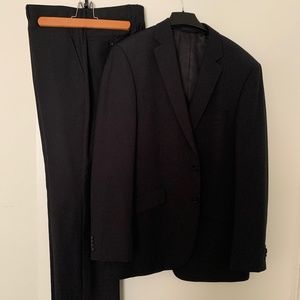 Kenneth Cole Black Pin-striped suit